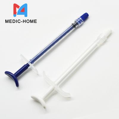 中国 Dental Department PVC Root Canal dental Irrigation Syringe Blue White With Without Tips 1ml 販売のため