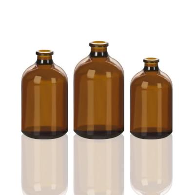 China Amber Glass 80ml Soft Tube Vial Medicine For Recyclable Pharmaceutical Packaging for sale