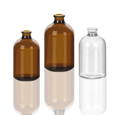 Cina 7ml 10ml 30ml 50ml 100ml Tubular Glass Bottle Vial for Medical Injection or Cosmetic in vendita