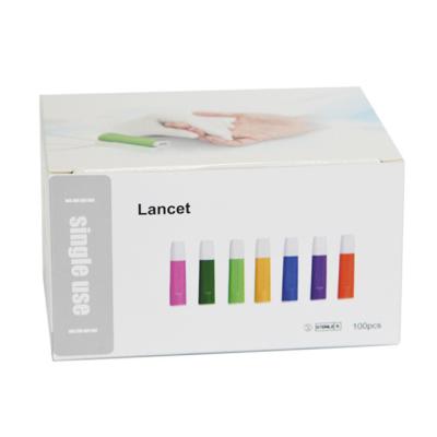 Китай Medical Blood Collection Needle Disposable Safety Lancet with 1.8mm Puncture Depth продается