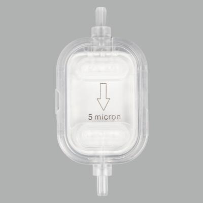 China Plastic Disposable Automatic Stop Fluid Infusion Precision Liquid Filter for Medical zu verkaufen