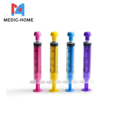 China Children and Adult Group Disposable Feeding Syringe 3ml with Cap OEM Logo Printing en venta