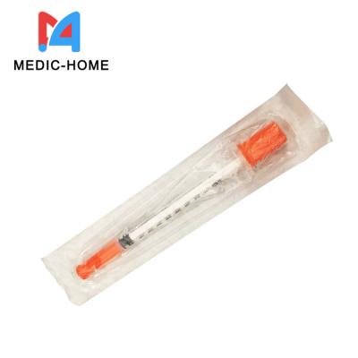 China U50 U 40 Insulin Syringes 31 Gauge For Diabetes 0.5ml 1 Ml Medical Plastic en venta