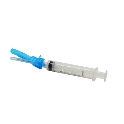 中国 14g hypodermic needle with safety device Tuberculin Syringes Adapter Needle Safety Disposable 販売のため