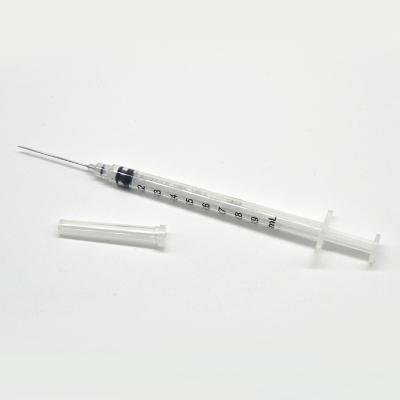 China Medical Disposable Vaccine Ad Syringe 1ml Luer Slip with Ethylene Oxide Sterilization en venta