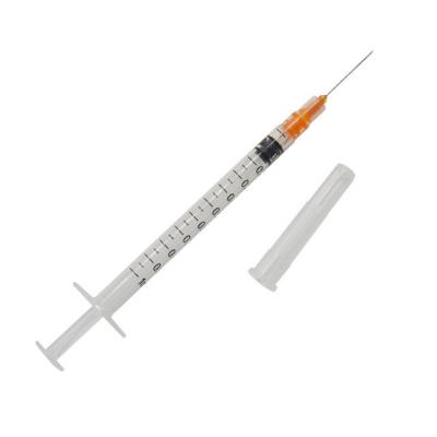 中国 Plastic Sterile Disposable Insulin Medical Syringe with Fixed Needle Luer Slip Tip 3 Part 販売のため