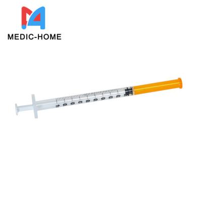 China Disposable Medical Full Injecter with Needle Low Dead Space Syringe at Affordable à venda