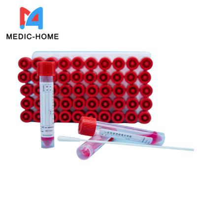 Cina 10ml 5ml Vtm Disposable Nasopharynx Sampling Collection Test Tube with Logo Printing in vendita