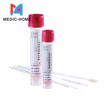 Китай Virus Test Kit Swab Vtm Activated Sample Tubes Set Flocked Nylon Swab Stick Included продается