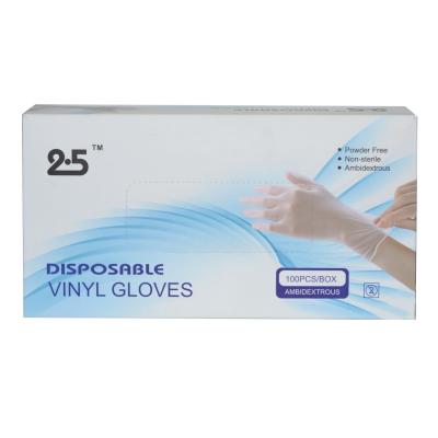 China Blue Exam Disposable Nitrile Gloves Powder Free for sale