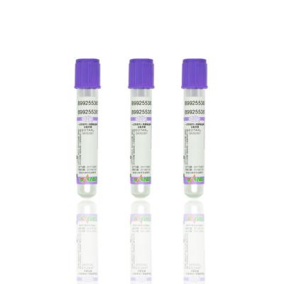 China Adult Purple Cap Disposable Vacuum Blood Collection Tube EDTA K2/K3 for Medical Needs à venda