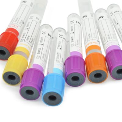 China Disposable Safety Vacuum Blood Collection Tube with CE Approval Glass/Pet Material en venta