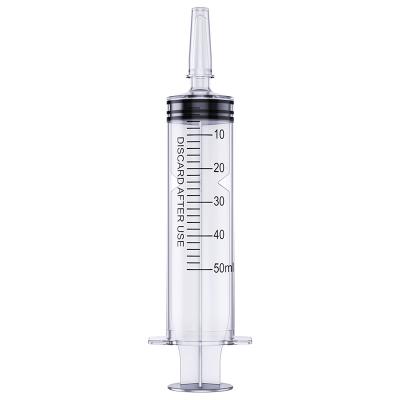 China 50ml Liquid Pet Measuring Disposable Plastic Syringe for sale