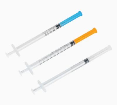 China Disposable Low Dead Space Syringe 1ml Medical Full Use Safety Injector With Needle for sale