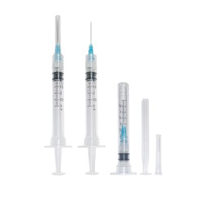 China 2.5ml Auto Disable Ad Syringe Ziekenhuis Gebruik Medisch Wegwerp PE-zak Plastic Safety Te koop