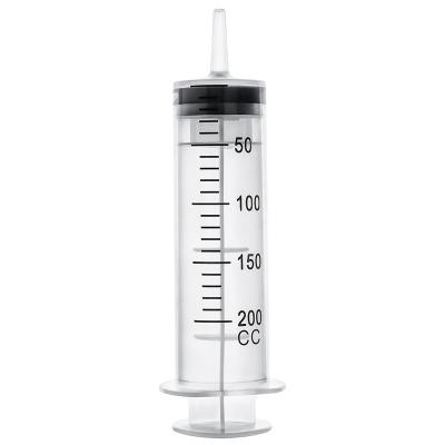 Китай 200ml Food Grade Plastic Disposable Syringe with Precise Scale Perfect for Storage and Measurement of Solutions продается