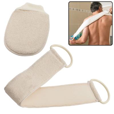 China Factory Wholesale Safe Comfort Long Handle Bathroom Products Body Exfoliator Body Scrubber Bath Shower Sisal Loofah Eco Friendly Cloth for sale