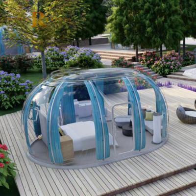 China Customized Design UV Resistant Round Ellipse Round Ellipse Outdoor Transparent Hotel Tourism Residence Dome Tent for sale