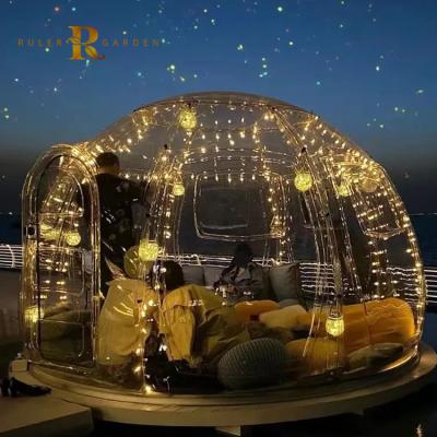 China Customized Design Easily Assembled Waterproof UV-Resistant Transparent Hotel Villa Outdoor Clear Dome Roof Dome Tent for sale