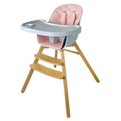 China Multi-Functional Baby Referee Chair Baby Feeding Chair Solid Wood Beech for sale