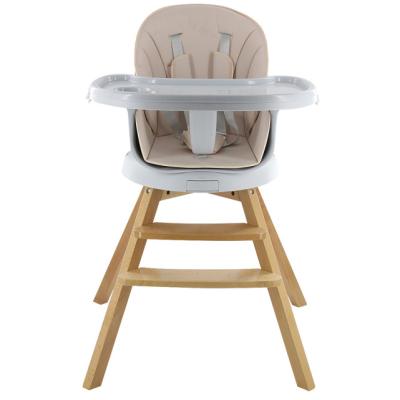 China Traditional Baby Multifunctional Solid Wood Material Feeding 3 in 1 Baby Umpire Chair for sale