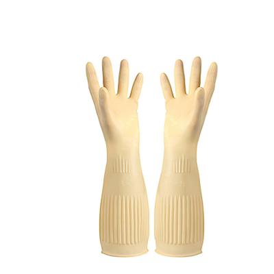 China 38cm Cleaning And 45cm Long Sleeve Kitchen Latex Household Dishwashing Laundry Kitchen Cleaning Gloves Rubber Gloves Household for sale