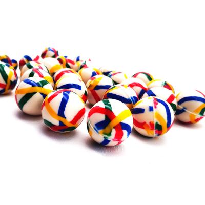 China 32mm Promotional Toy 32mm Stress Release Alphabet Bouncing Ball Colorful High Letter Printed Bounce Racing Balls for sale