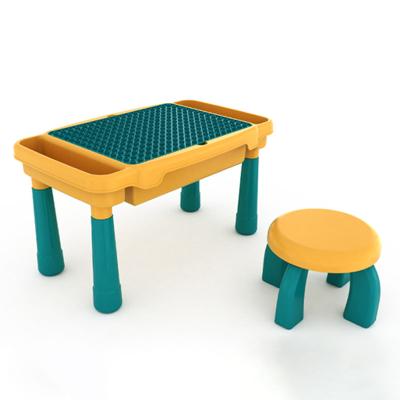 China Multi Functional Educational Toy Mini Hot Selling Building Block And Study Desk for sale