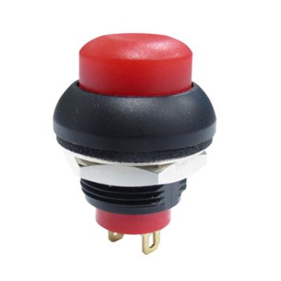 China OFF-ON Sophisticated Technology Push Button Switch Led Mini Power Dpdt Black Push Metal Button Led Switch for sale