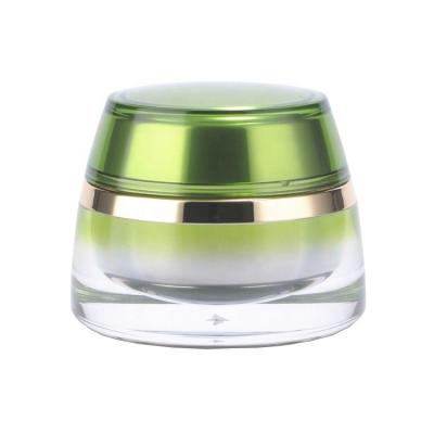 China OEM Cosmetic Unique Shaped Jar 0.5OZ 1OZ 1.7OZ Acrylic Cream Jar 0.5OZ 1OZ 1.7OZ Single Shaped Finish Skin Care Packaging Eye Cream Container for sale