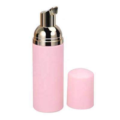 China Hot Sale 30ml 40ml 50ml 60ml 100ml 120ml Cosmetic Foamer Packaging PET Foamer Pink Bottle For Detergent Hand Wash Facial Foaming for sale