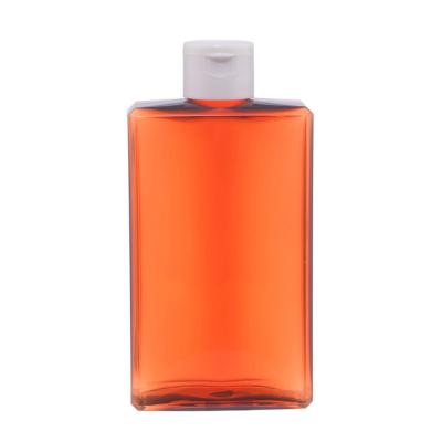 China High Transparency 320ml PETG Bottle Amber Plastic Cosmetic Packaging Free Sample Shampoo Bottle Shower Gel Hand Wash Container for sale