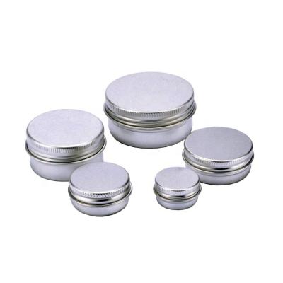 China 10g 15g 30g 40g 50g Recyclable Sustainable Metal Cosmetic Packaging Jar Face Cream Bottle Metal Aluminum Container For Skin Care for sale