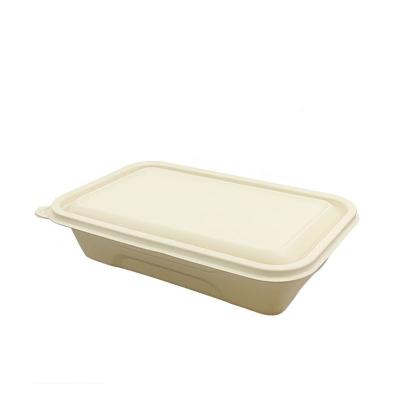 China Bio Degradable Biodegradable Biodegradable Food Container Stored Eco Friendly Disposable Bagasse Box Sugar Cane Sugarcane Bamboo Pulp Bento for sale