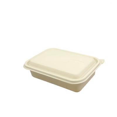 China Bento Box Bamboo Contenedores De Comida Custom Biodegradable School Lunch Box Disposable Eco Friendly Stocked Bamboo Food Container With Lid Bamboo for sale