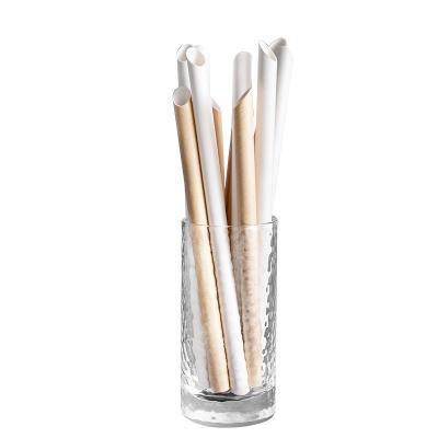 China Biodegradable Disposable Paper Tea Straws Thick Degradable Milk Paper Straws for sale