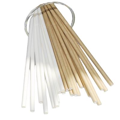 China Biodegradable Disposable Paper Straws Beads Milk Tea Juice Drink Straws Paper Independent Wrapping Paper Straws for sale