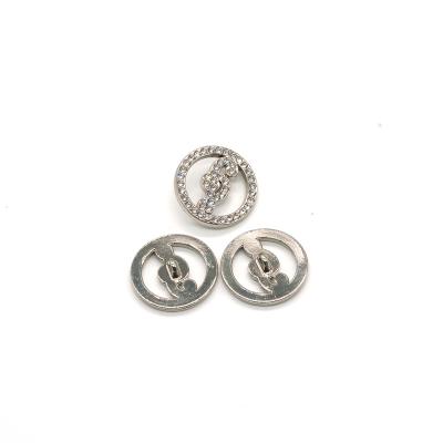 China New Design Shiny Hot Selling 25mm Custom High Quality Jewelry Diamond Button for sale