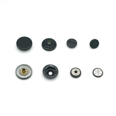 China Factory Supply New High Quality Brass Metal Snap Fastene Black Type Paintable Buttons for sale