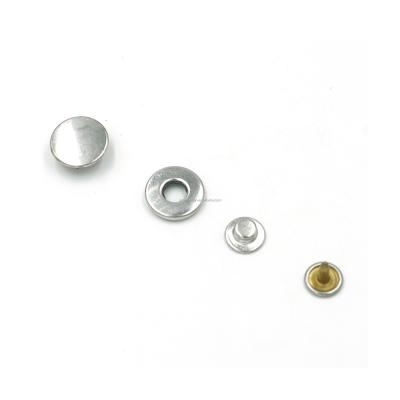 China Wholesale Paintable Iron Brass Classic 4 Part Metal Snap Button Fastener With Custom Logo for sale