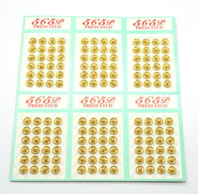 China Factory Supply Hot Selling High Quality Custom Brass Metal Snap Buttons Not Rusty for sale