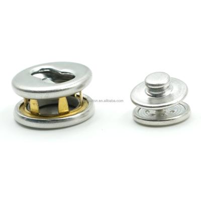 China NEW 2022 Paintable Snap Fastener 3689# Brass Anti-theft Button Slide Four-Part Buttons Plated Metal With Crotch Snap Button For Clothes for sale