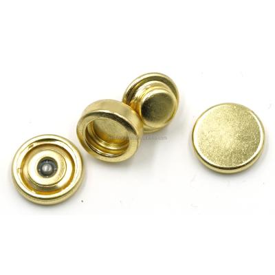 China 2022 NEW 11mm Snap Fastener Brass Button Paintable Four Part Buttons 503 Metal Magnetic Snap Button For Clothes for sale