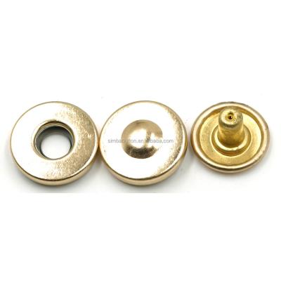 China Custom Paintable Logo Snap Button Four Parts Press Metal 4 Part Small Alloy Snap Button for sale