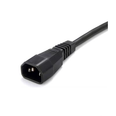 China High Cost Effective Consumer Electronics 100% Copper Computer IEC C13 To IEC C14 Power Cord for sale