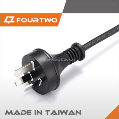 China Consumer Electronics Made In Taiwan Male 220V 250V 3 Pin SAA Australia Power Plug for sale