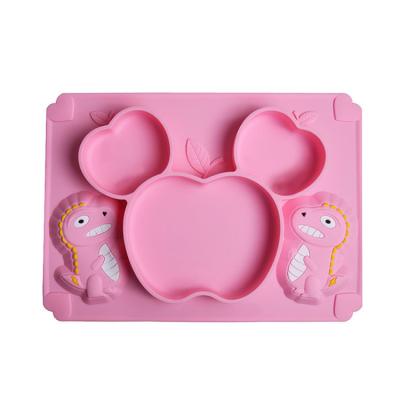 Chine Cuvette écologique de plat de cuillère d'ensemble de vaisselle de bébé des plats des enfants de silicone de nourriture à vendre