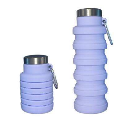 중국 High Quality Eco-friendly Sports 335ml Silicone Collapsible Water Bottle 판매용