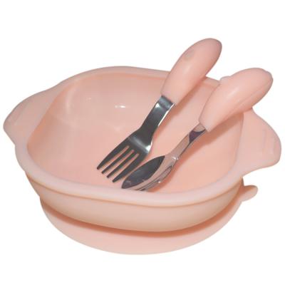 중국 Baby Soft Silicone Suction Bowl Plate Small Baby Divided Plate Spoon With Lid Set 판매용