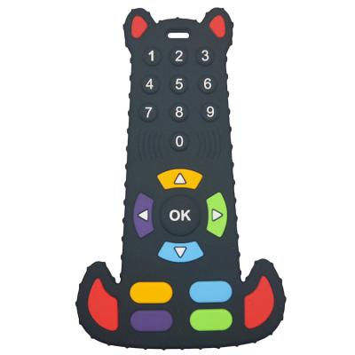 중국 BPA Free Silicone Baby Teether TV Remote Control Shape Food Grade Soft Teething Toy 판매용